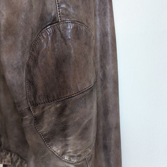 Brown Leather Jacket - Picture 3 of 6